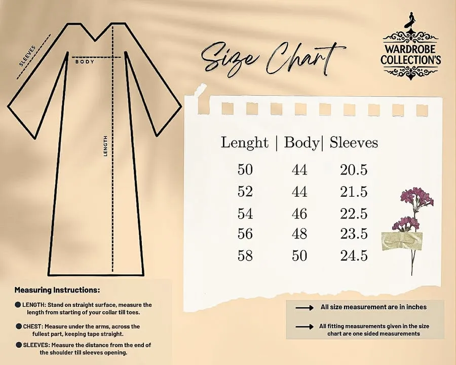 Sizing Guide Diagram Layout